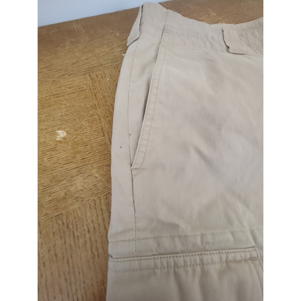 Brooks Brothers 346 Cargo Shorts Mens 38‎ Khaki Cotton Pockets Hiking Casual EUC - Picture 2 of 7